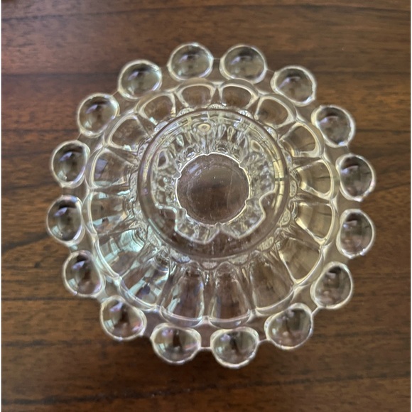 2 Anchor Hocking Boopie glass taper candle holders vintage - Picture 2 of 4